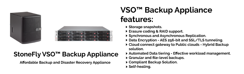 VSO™ Appliance: Affordable Data Storage, Backup & Disaster Recovery