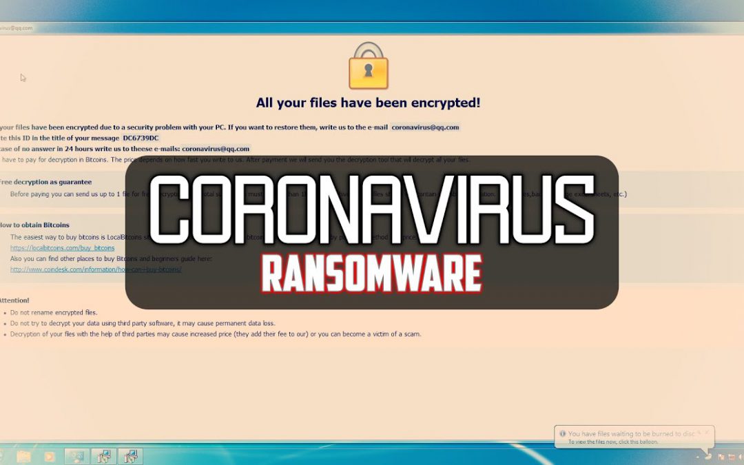 Coronavirus & Ransomware Infection – What’s the Connection?